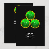 ST. PATRICK'S DAG KLAVER DRIEEENIGHEID KAART (Voorkant / Achterkant)