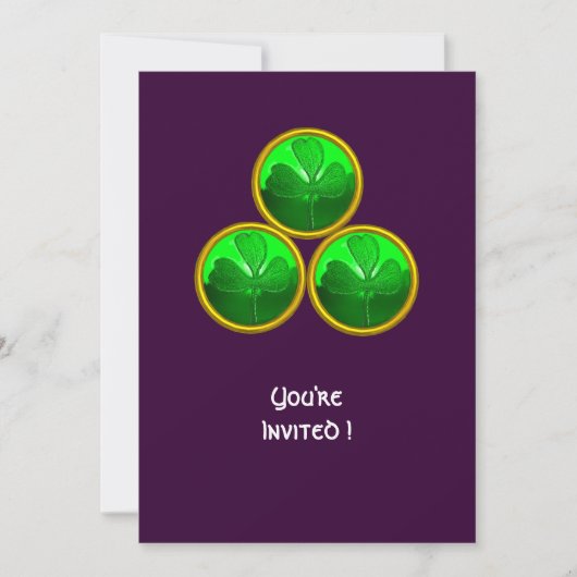 ST. PATRICK'S DAG KLAVER DRIEEENIGHEID KAART (Voorkant)