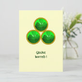 ST. PATRICK'S DAG KLAVER DRIEVULDIGHEID KAART (Staand voorkant)