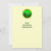 ST. PATRICK'S DAG KLAVER DRIEVULDIGHEID KAART (Achterkant)