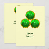 ST. PATRICK'S DAG KLAVER DRIEVULDIGHEID KAART (Voorkant / Achterkant)