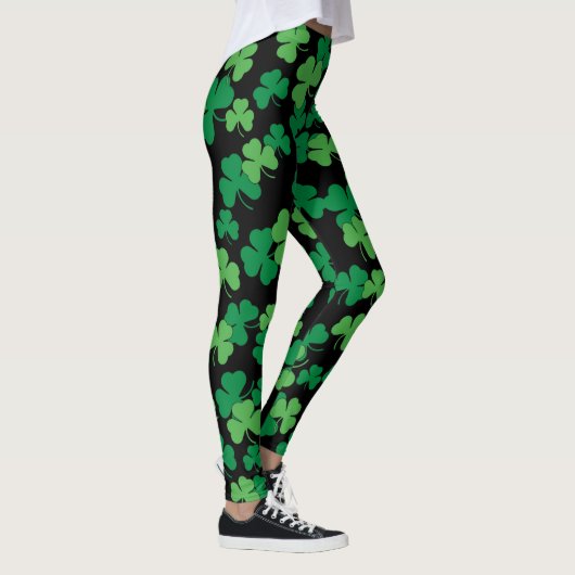 St. Patricks dag klaver patroon Leggings (Rechts)