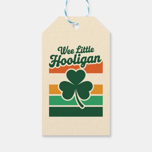 St. Patrick's Dag Kleine Ondeugende Grappig Cadeaulabel (Achterkant)
