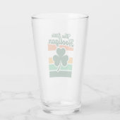 St. Patrick's Dag Kleine Ondeugende Grappig  Glas (Achterkant)