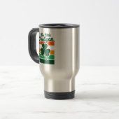 St. Patrick's Dag Kleine Ondeugende Grappig  Reisbeker (Voorkant links)