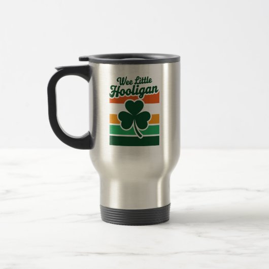 St. Patrick's Dag Kleine Ondeugende Grappig  Reisbeker (Links)