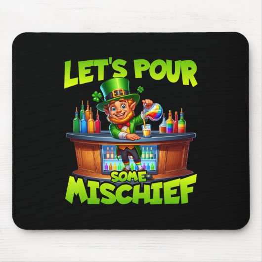 St. Patrick's Dag Laten we wat kattenkwaad uithale Muismat (Voorkant)