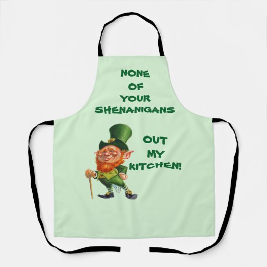 ST. PATRICK'S DAG LEPRECHAUN Apron Schort (Voorkant)