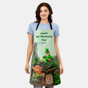 ST. PATRICK'S DAG LEPRECHAUN Apron Schort