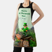 ST. PATRICK'S DAG LEPRECHAUN Apron Schort (Insitu)