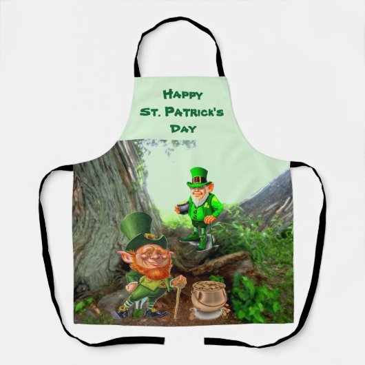 ST. PATRICK'S DAG LEPRECHAUN Apron Schort (Voorkant)