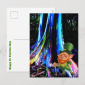 ST. PATRICK'S DAG LEPRECHAUN FEESTDAGENKAART (Voorkant / Achterkant)