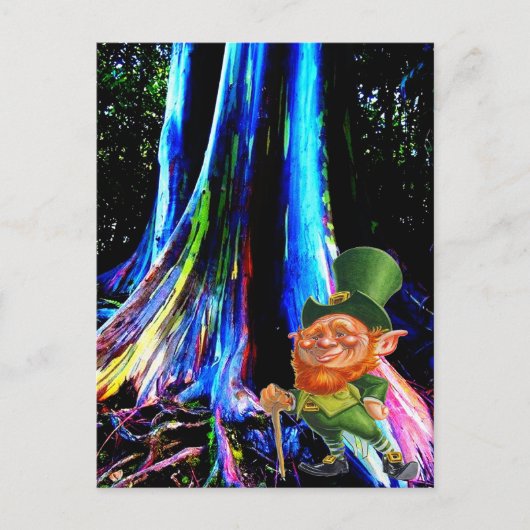 ST. PATRICK'S DAG LEPRECHAUN FEESTDAGENKAART (Voorkant)