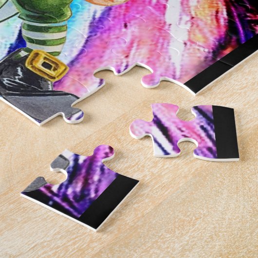 ST. PATRICK'S DAG LEPRECHAUN JIGSAW PUZZLE LEGPUZZEL (Zijkant)