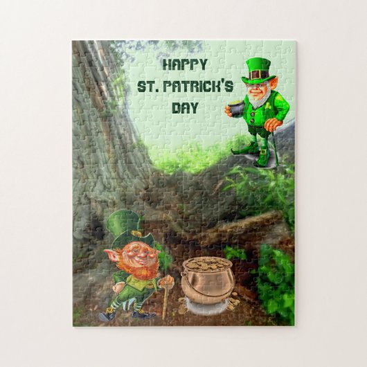 ST. PATRICK'S DAG LEPRECHAUN JIGSAW PUZZLE LEGPUZZEL (Verticaal)
