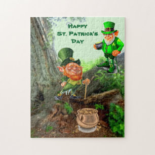 ST. PATRICK'S DAG LEPRECHAUN LEGPUZZEL