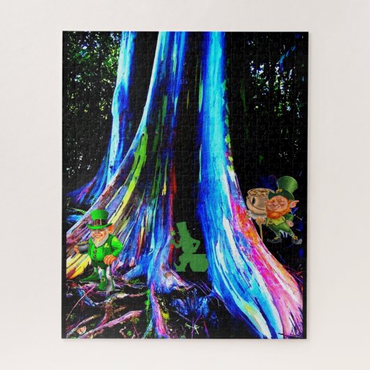 ST. PATRICK'S DAG LEPRECHAUN LEGPUZZEL (Verticaal)