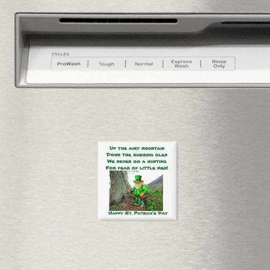 ST. PATRICK'S DAG LEPRECHAUN POEM magnet (Insitu (Vaatwasser))