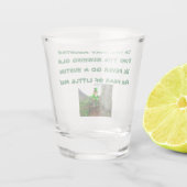 ST. PATRICK'S DAG LEPRECHAUN RHYME shot glass Glas (Achterkant)