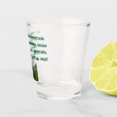 ST. PATRICK'S DAG LEPRECHAUN RHYME shot glass Glas (Rechts)