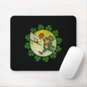 St. Patrick's Dag Leprechaun Skelet Lucky Muismat (Met muis)