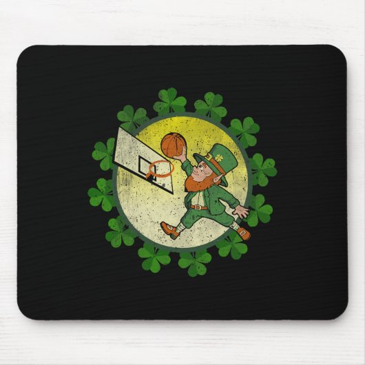 St. Patrick's Dag Leprechaun Skelet Lucky Muismat (Voorkant)