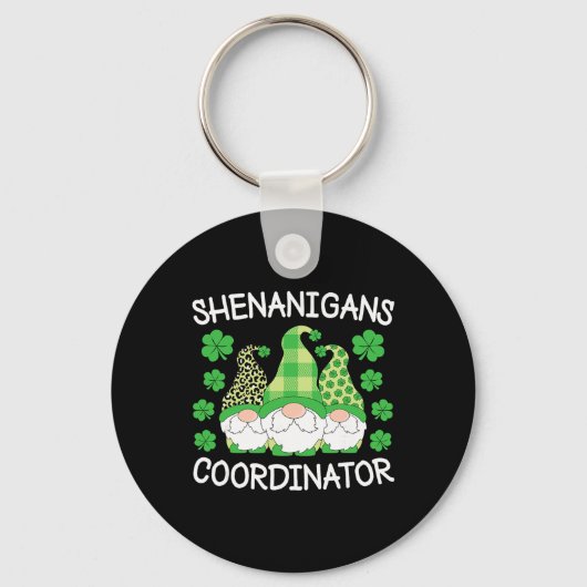 St. Patricks Dag Lerares Shenanigans Coördinator V Sleutelhanger (Voorkant)