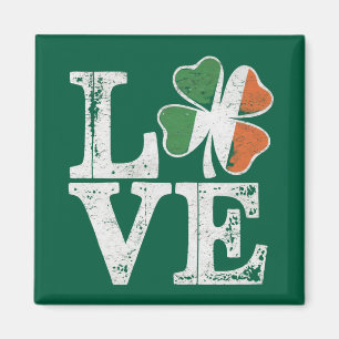 St. Patrick's Dag Liefde Gelukkig Iers Klaver Groe Magneet