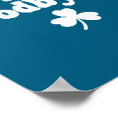 St. Patrick's dag liefde Iers vaarwel hart Iers Poster (Hoek)
