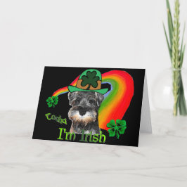 St. Patricks Dag MiniSchnauzer Kaart