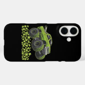 St Patrick's Dag Monstertruck Lucky Shamrock Case-Mate iPhone Case (Achterkant (horizontaal))