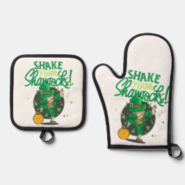 St. Patrick's dag Ovenwant & Pannenlap Set