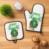 St. Patrick's dag Ovenwant & Pannenlap Set (Top down)