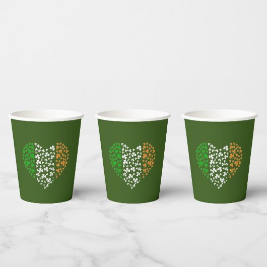 St. Patrick's dag Papieren Bekers (Multi)