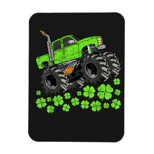 St. Patrick's Dag Peuter Gelukkig Monstertruck Magneet