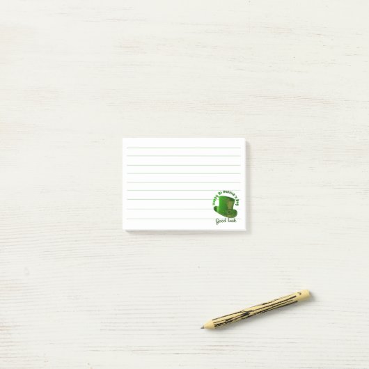 St. Patricks Dag Post-it® Notes (Op bureau)
