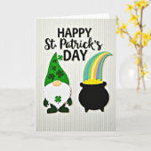 St. Patrick's Dag Pret Art Kaart (Gele Bloem)