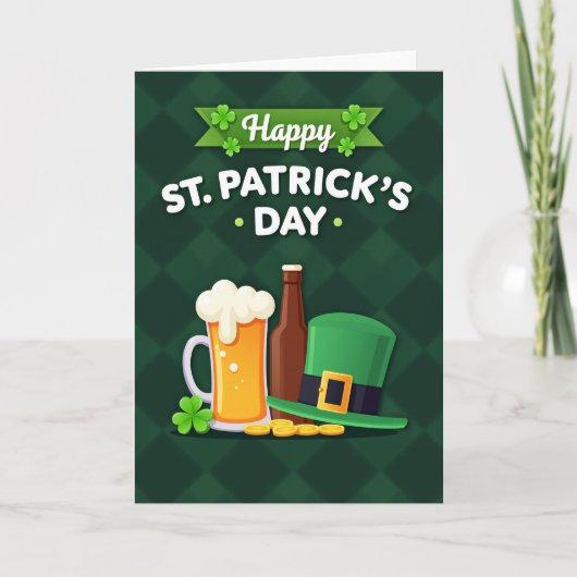 St. Patricks Dag Pretkaart Kaart (Voorkant)