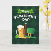 St. Patricks Dag Pretkaart Kaart (Gele Bloem)