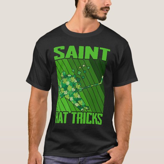 St Patricks Dag pyjama Saint Pet Tricks Hockey Sh T-shirt (Voorkant)