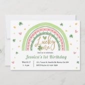 St patricks dag Regenboog Lucky One Eerste Verjaar Kaart (Voorkant)
