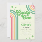 St Patricks dag regenboog Lucky One Eerste Verjaar Kaart (Voorkant)