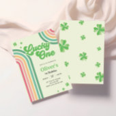St Patricks dag regenboog Lucky One Eerste Verjaar Kaart