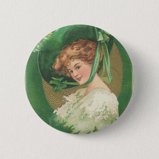 St. Patricks Dag Ronde Button 5,7 Cm (Voorkant)