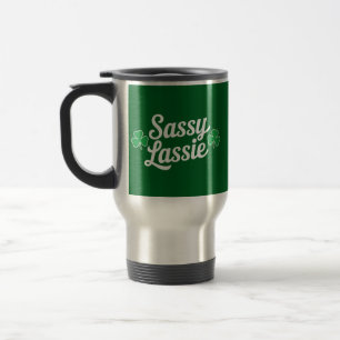 St. Patrick's Dag Sassy Lassie Grappige Ierse  Reisbeker