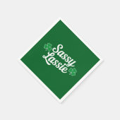 St. Patrick's Dag Sassy Lassie Grappige Ierse Servet (Hoek)
