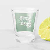 St. Patrick's Dag Sassy Lassie Grappige Ierse Shot Glas (Achterkant)