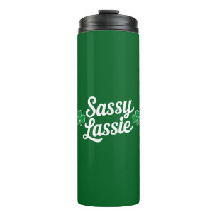 St. Patrick's Dag Sassy Lassie Grappige Ierse  Thermosbeker