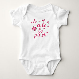 St. Patricks Dag Schattig Roze Te Schattig om te P Romper