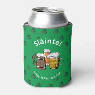 ST PATRICK'S DAG Shamrock Sláinte Beers Blikjeskoeler